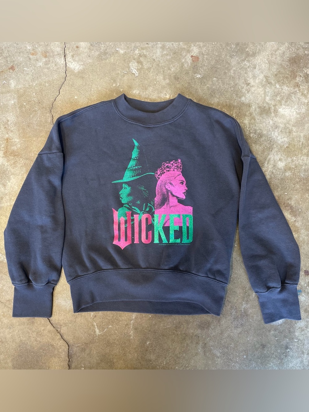 Abercrombie Kids Wicked Themed Black Pullover Sweatshirt - Size 7/8